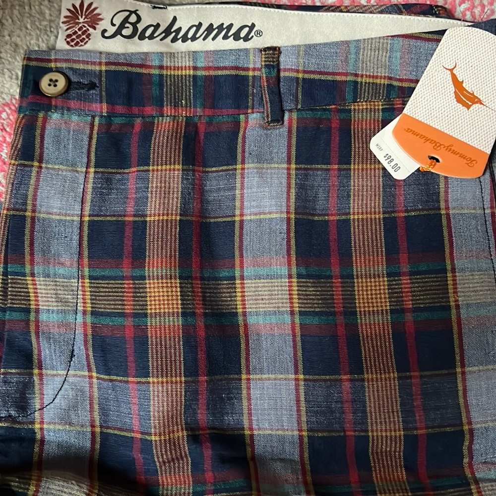 Men’s Big and Tall - Tommy Bahama Plaid Shorts size 42 a NWT